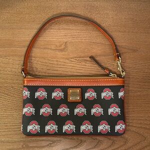 Authentic Dooney & Bourke OSU The Ohio State University Zip Wristlet - Like New!